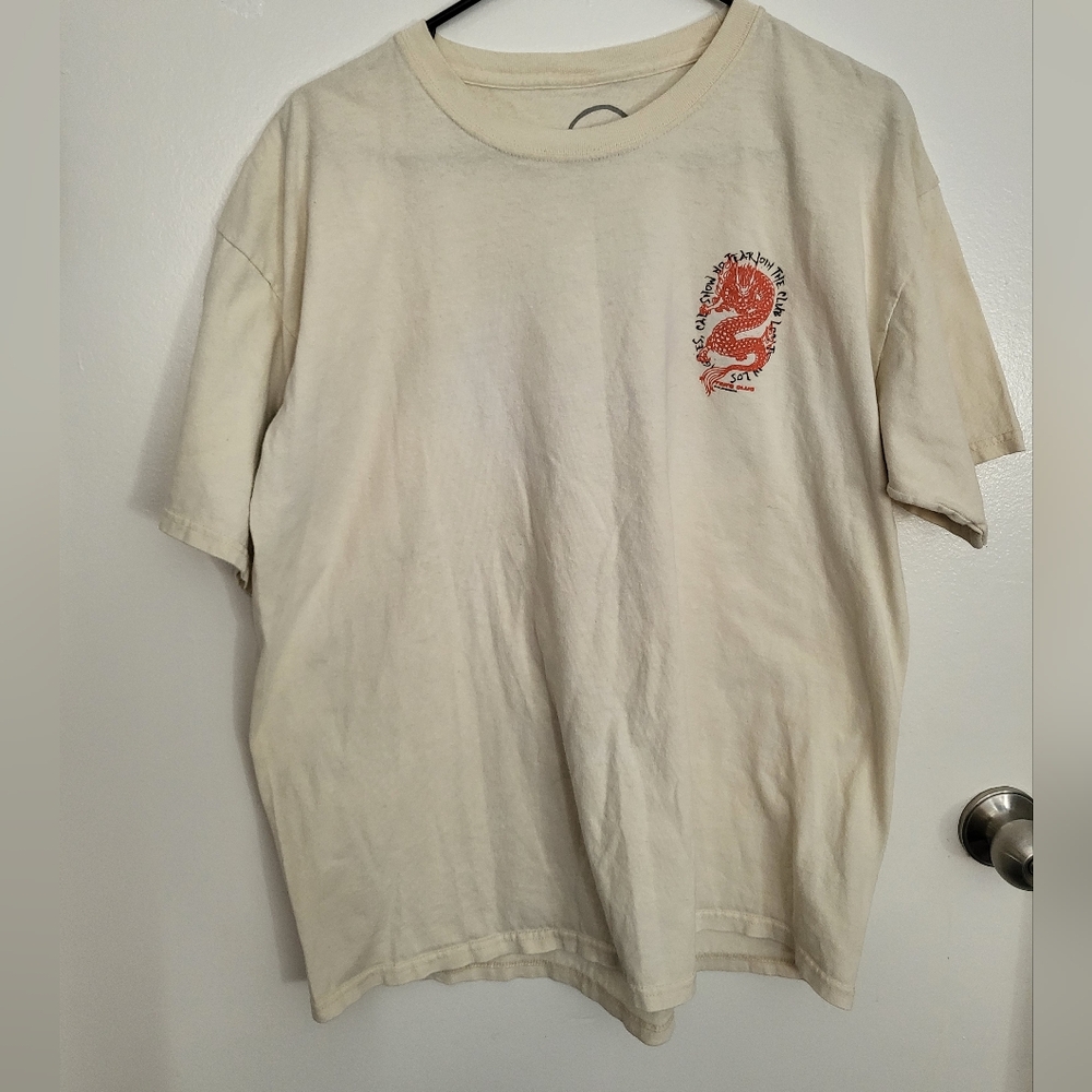 Others Follow Cream and Red Short Sleeve Tee